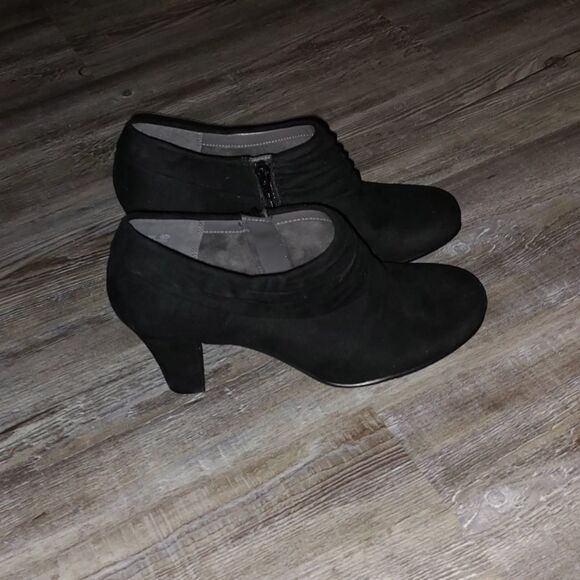 Aerosoles heel rest black ankle boots booties Starring Role Sz 9 - Picture 5 of 9